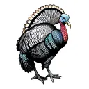 Turkey tattoo design idea
