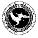 Draw a tattoo for upper backshoulder zodiac Sagittarius born in 1999 love progressive music and travel tattoo design idea