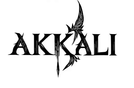 "Akali" tattoo design idea