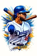 Dodgers logo tattoo design idea