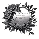 psalm 144 1 blessed tattoo design idea
