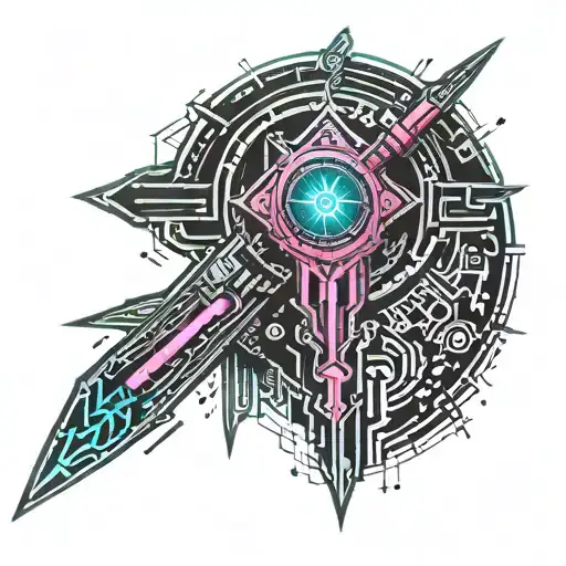 dagger tattoo design idea