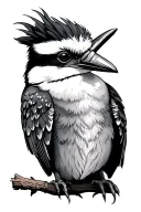 proud kookaburra tattoo design idea
