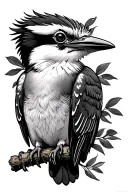 proud kookaburra tattoo design idea
