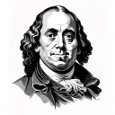 Benjamin Franklin tattoo design idea