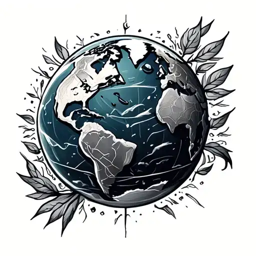 the World is mine  tattoo design idea