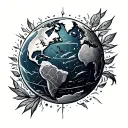 the World is mine  tattoo design idea