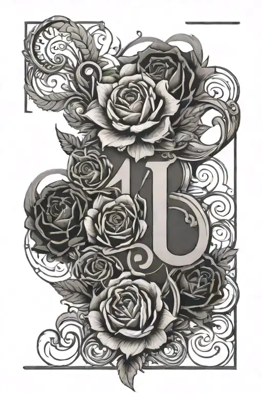 Birth Date tattoo design idea