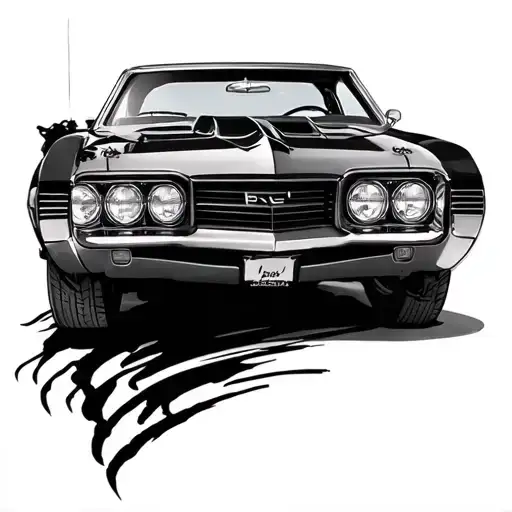 66 GTO tattoo design idea