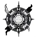 arc reactor mixec tattoo design idea