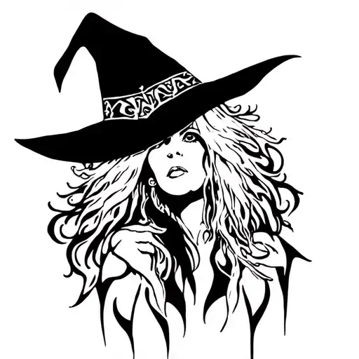 stevie nicks welsh witch tattoo design idea