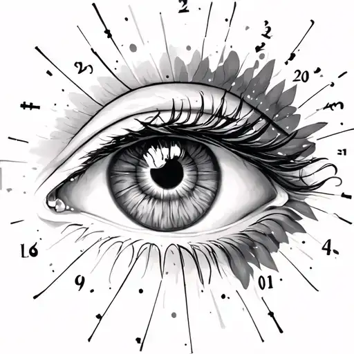 Numerology tattoo design idea