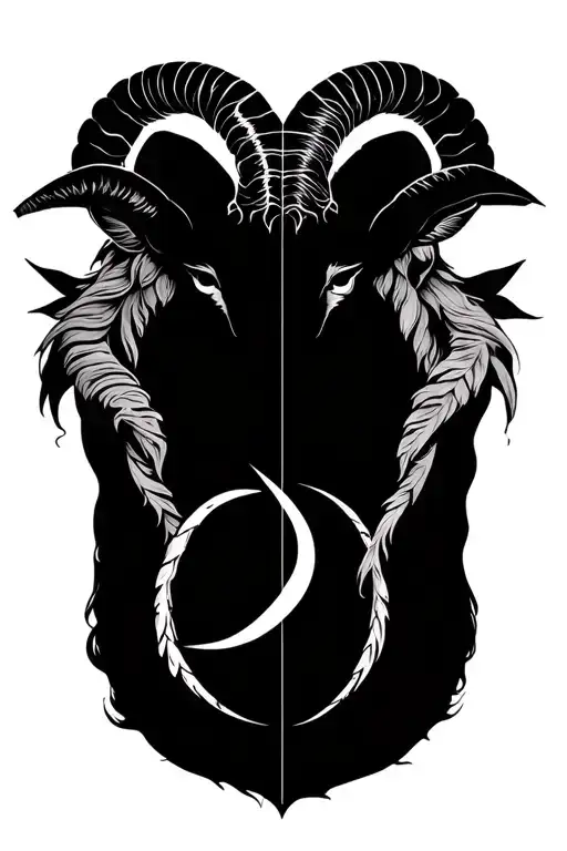 Capricorn and libra and Aquarius zodiac sign tattoo design idea