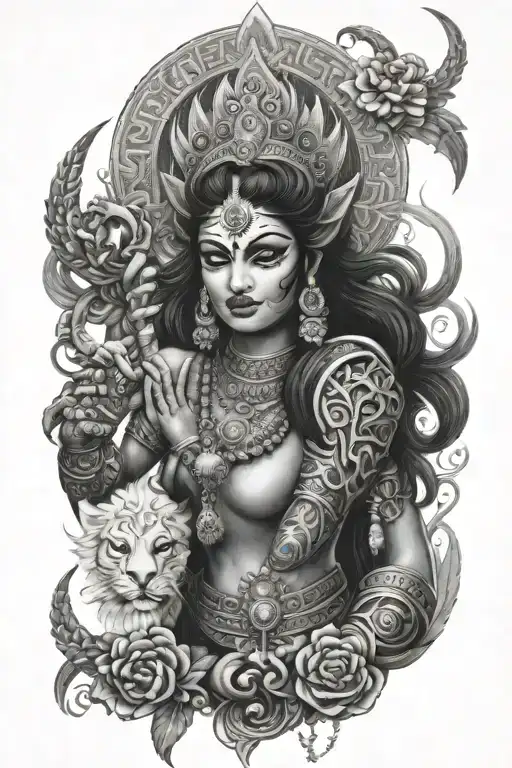 kali maa sleeve tattoo tattoo design idea