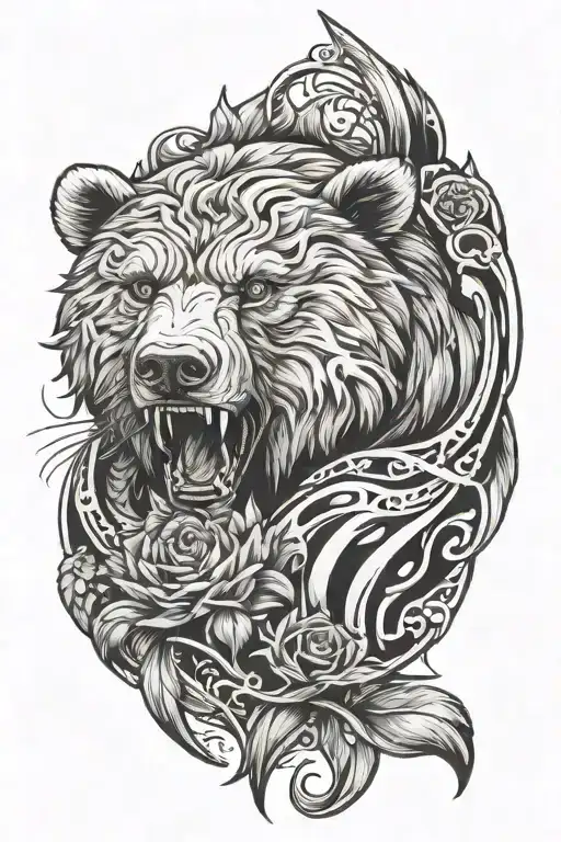 I’m looking for a realism tattoo. It will go on my inner forarm. The outline of the tattoo will be in a bear claw. The g tattoo design idea