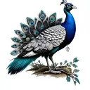 Leeds United Peacock tattoo design idea