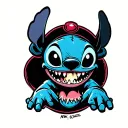 zomby stitch tattoo design idea