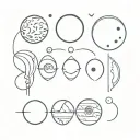 moon phases tattoo design idea