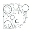 moon phases tattoo design idea