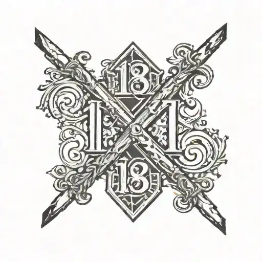 1977 and 1978 in Roman numerals tattoo design idea