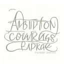 ambition power courage fearless tattoo design idea