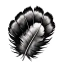 Turkey Feather tattoo design idea