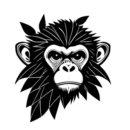 a monkey, gemini(Fairy Tale), Clifford, sunrise, gymnastic tattoo design idea