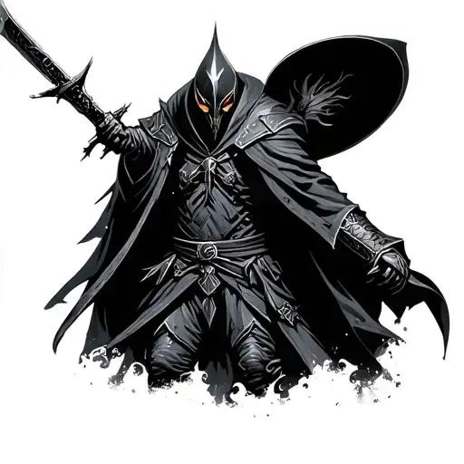 Dark Souls 3 abyss watcher moving tattoo design idea