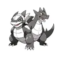 pokemon, blastoise, charizard and venasaur on top of each other tattoo design idea