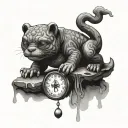 child scale balance 06/10/2024 tattoo design idea