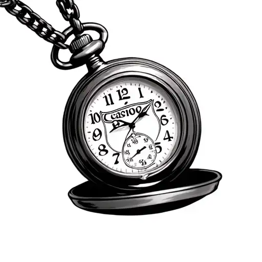 Casino Route 66 Pocket Watches tattoo design idea
