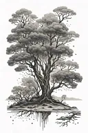 There are such glades where the baptized are not allowed. Where the thickets breathe the wisdom of centuries, Where you can hear how the trees quietly whisper about each other. tattoo design idea