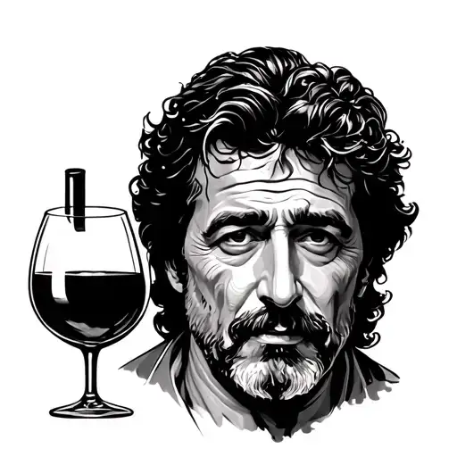 Al Pacino Bacchus God of Wine tattoo design idea