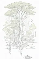 There are such glades where the baptized are not allowed. Where the thickets breathe the wisdom of centuries, Where you can hear how the trees quietly whisper about each other. tattoo design idea
