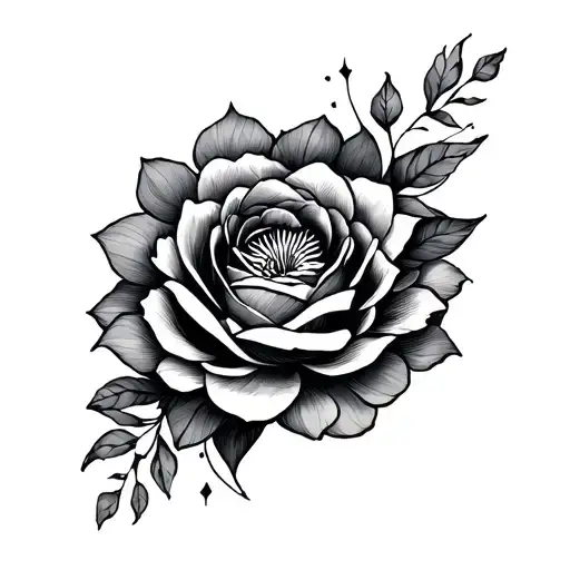 Perfectly Imperfect line design tattoo design idea