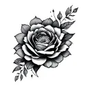 Perfectly Imperfect line design tattoo design idea