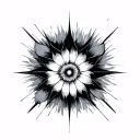 Perfectly Imperfect line design tattoo design idea