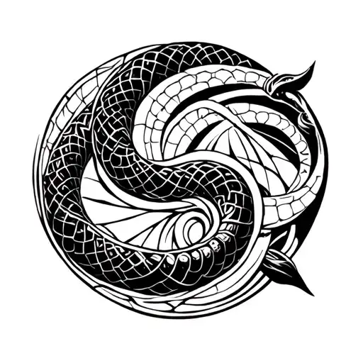 Shoulder tat: circle designs or shoulder felt  (Meander) with something that wraps around arm (snake or geo look) tattoo design idea