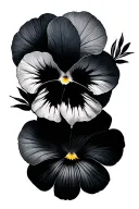 Pansy tattoo design idea