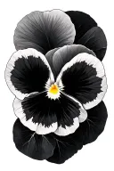 Pansy tattoo design idea