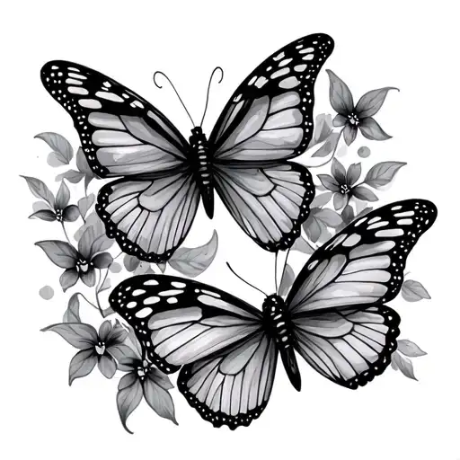 cursive tattoo saying faith with butterflies  tattoo design idea