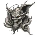 god doesn't want me and the devil isn't finished  tattoo design idea