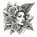 mom memorial tattoo design idea