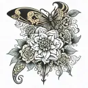 Victoria Evan Isabella written tattoo design idea