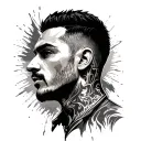 Tony Ferguson Back tattoo design idea