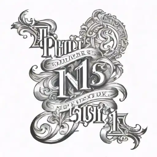 phillipians 4:13 bible verse with june 5 2023 in roman numerals tattoo design idea
