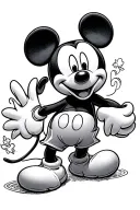 mickey mouse tattoo design idea