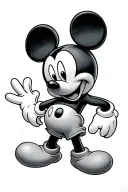mickey mouse tattoo design idea