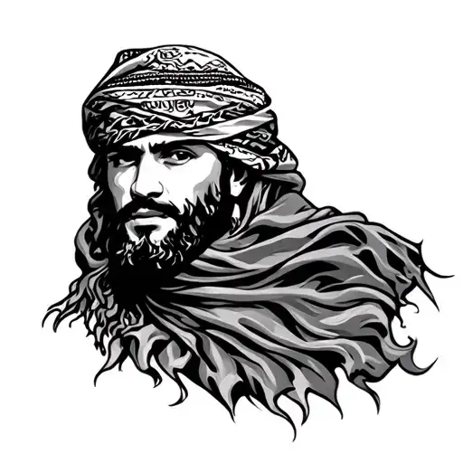 Keffiyeh tattoo design idea