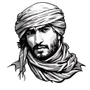 Keffiyeh tattoo design idea